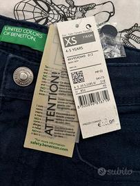 Jeans corti benetton blu