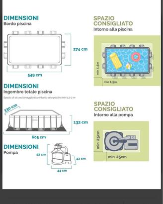 piscina con motore 