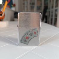 Zippo accendino poker assi satinato 