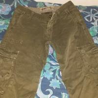 Pantaloni donna 100% cotone, con tasche, taglia 42