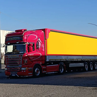 Rimorchio centinato carlux sterzante e sollevabil