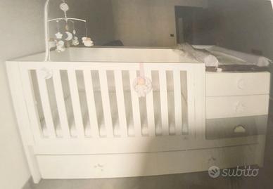 Lettino Alondra trasformabile bambini