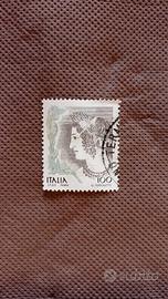 Francobollo 100 lire (La donna nell'arte)