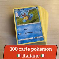 100 carte pokemon originali