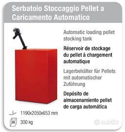 Serbatoio Stoccaggio pellet "Nordica Extraflame"