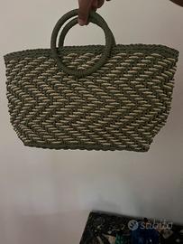 Borsa da mare in paglia