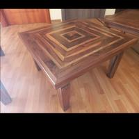 tavolino da salotto in noce nazionale 