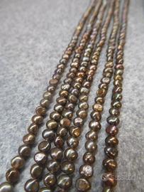 Perle Biwa 3mm, 6 fili da 41 cm da infilare