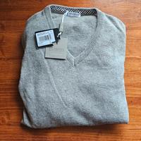 Maglione/pullover grigio, tg L, LANA, da uomo