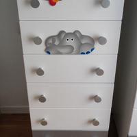 Cameretta con armadio cassettiera e settimanale