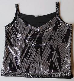 Camicetta ELENA MIRÒ da sera con paillettes tg.M