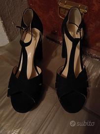 SANDALI DONNA TESSUTO VELLUTATO 