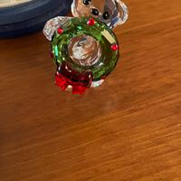 Orsetto kris Swarovski con ghirlanda