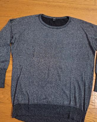 Maglia donna lurex argento taglia L