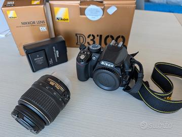 Nikon d3100+obiettivo 18-55mm  VR kit 