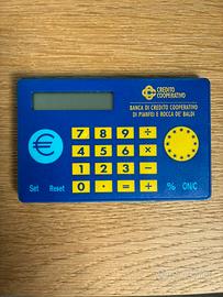 Calcolatrice Vintage Banca di Credito Cooperativo