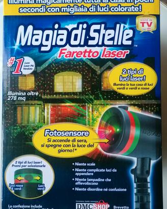 Faretto Laser Magia di Stelle - NUOVO/IMBALLATO