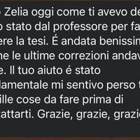 Assistenza Tesi di Laurea Triennale e Magistrale