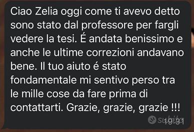 Assistenza Tesi di Laurea Triennale e Magistrale