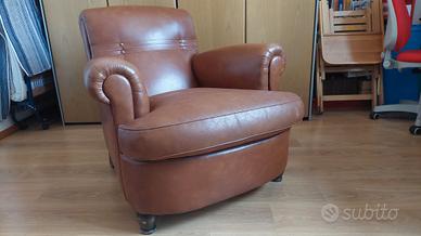 Grande poltrona vintage tipo Frau