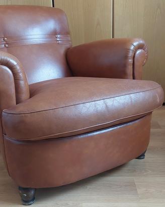 Grande poltrona vintage tipo Frau