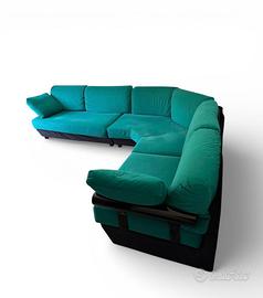 Divano angolare in alcantara