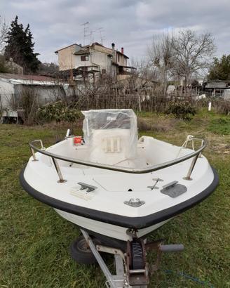 Barca open 4,50 mt con motore Yamaha J 25cv
