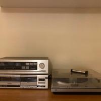 Impianto stereo con giradischi JVC
