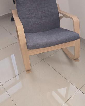Sedia a dondolo poltrona nuova Ikea