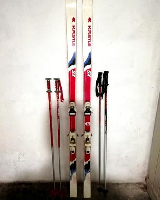 Sci da discesa kastle anni 80 vintage