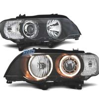 FARI XENON BMW X5 E53 99-03 ANGEL EYES FONDO NERO