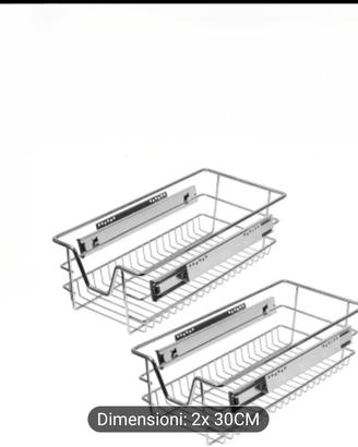 Cassetti scorrevoli mobili cucina
