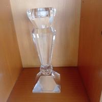 Candeliere in vetro molato moderno 