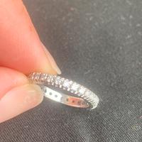 Anello in oro bianco 18kt  con diamanti