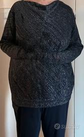 Maglia lunga blu Marina Rinaldi