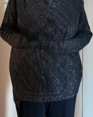 Maglia lunga blu Marina Rinaldi