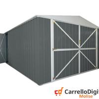 Box auto in Acciaio lamiera 360x514 grigio scuro