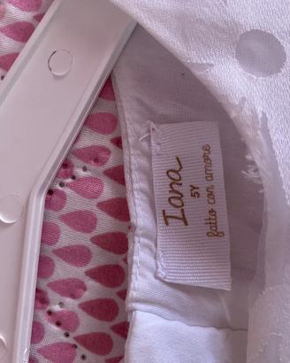 abito bianco cerimonia bimba 5 anni