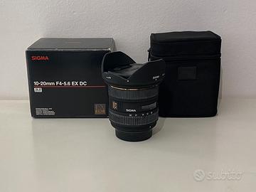 Obiettivo per Nikon Sigma 10-20mm grandangolo