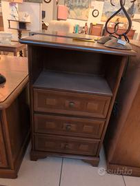 cassettiera stretta arte povera 3 cassetti 