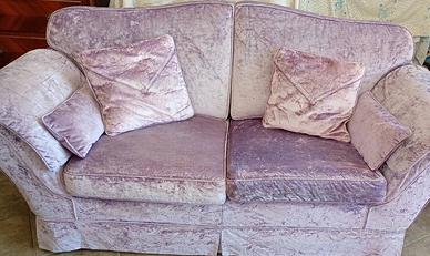 DIVANO ELEGANTE MARCA TRE Ci SALOTTI color glicine