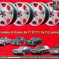 4 pz cerchi Mercedes 8 Holes 8x17 ET11 5x112