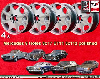 4 pz cerchi Mercedes 8 Holes 8x17 ET11 5x112