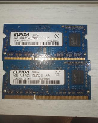 2x4gb ddr3 sodimm notebook