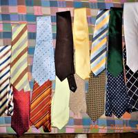 "14" Cravatte Vintage Seta Uomo - varie marche -