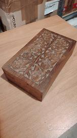 scatola portagioie in legno anni 90