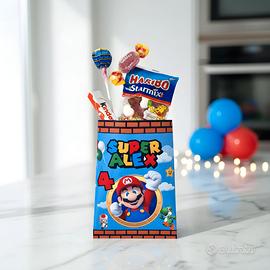 Sacchetti compleanno Super Mario con dolci