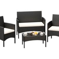 Salotto da  Giardino In Rattan