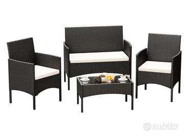 Salotto da  Giardino In Rattan