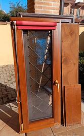 finestra doppio vetro con grada ferro basculante